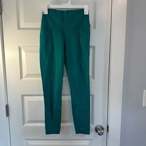 Teal Acid Wash Leggings